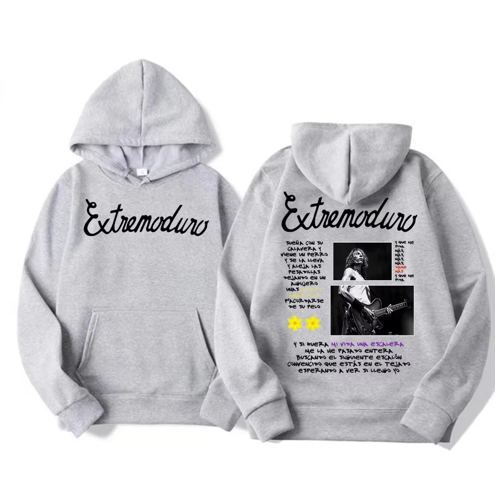 روك باند إكستريمودورو جولة 2025 ميرش هوديي الرجال النساء موضة ريترو عادية مريحة البلوز الهيب هوب الشرير نمط المتضخم هوديس