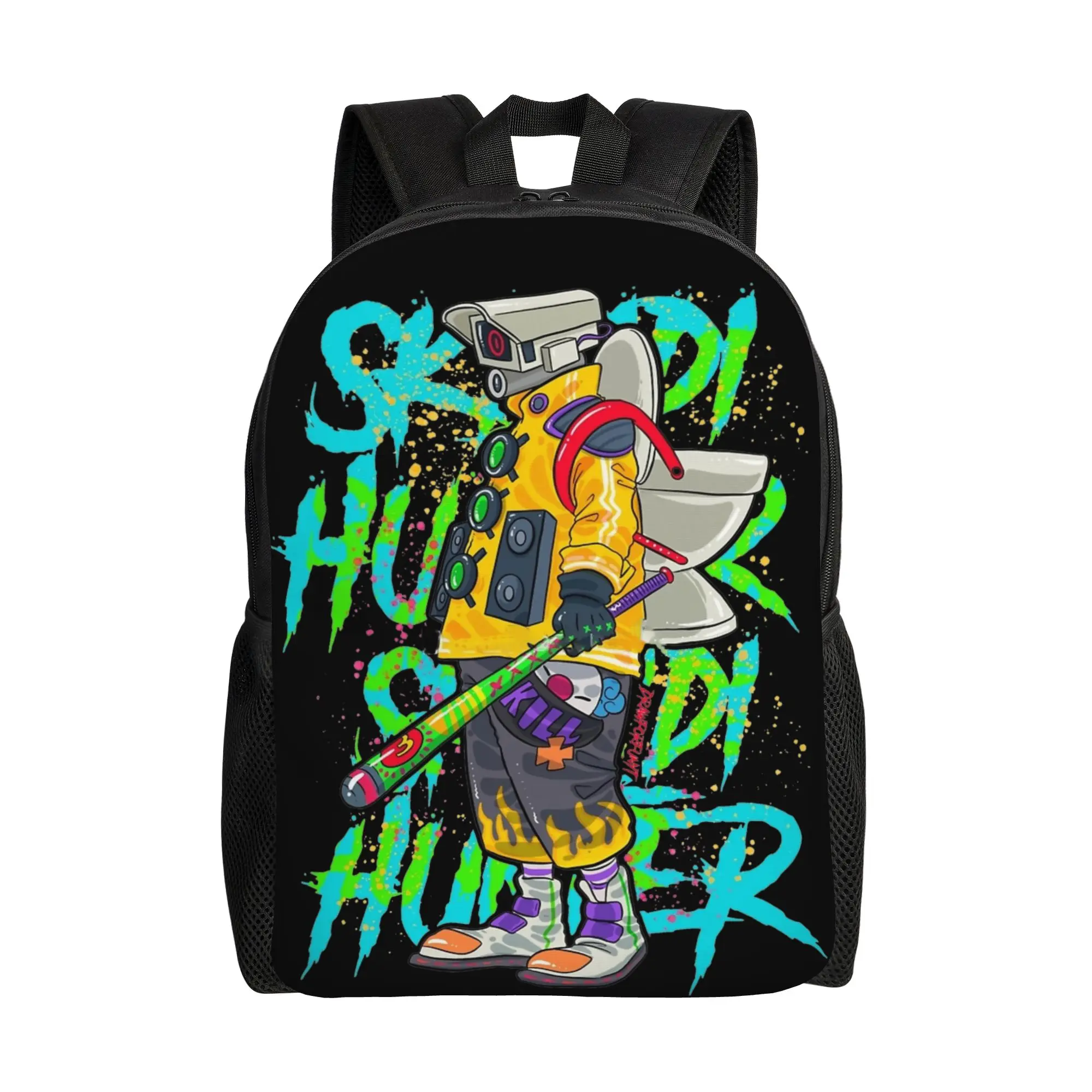 

Рюкзак Skibidi Toilet CCTV Man Art Cool, легкий, для старшей школы, походов, путешествий, для мужчин и женщин, сумка через плечо для ноутбука