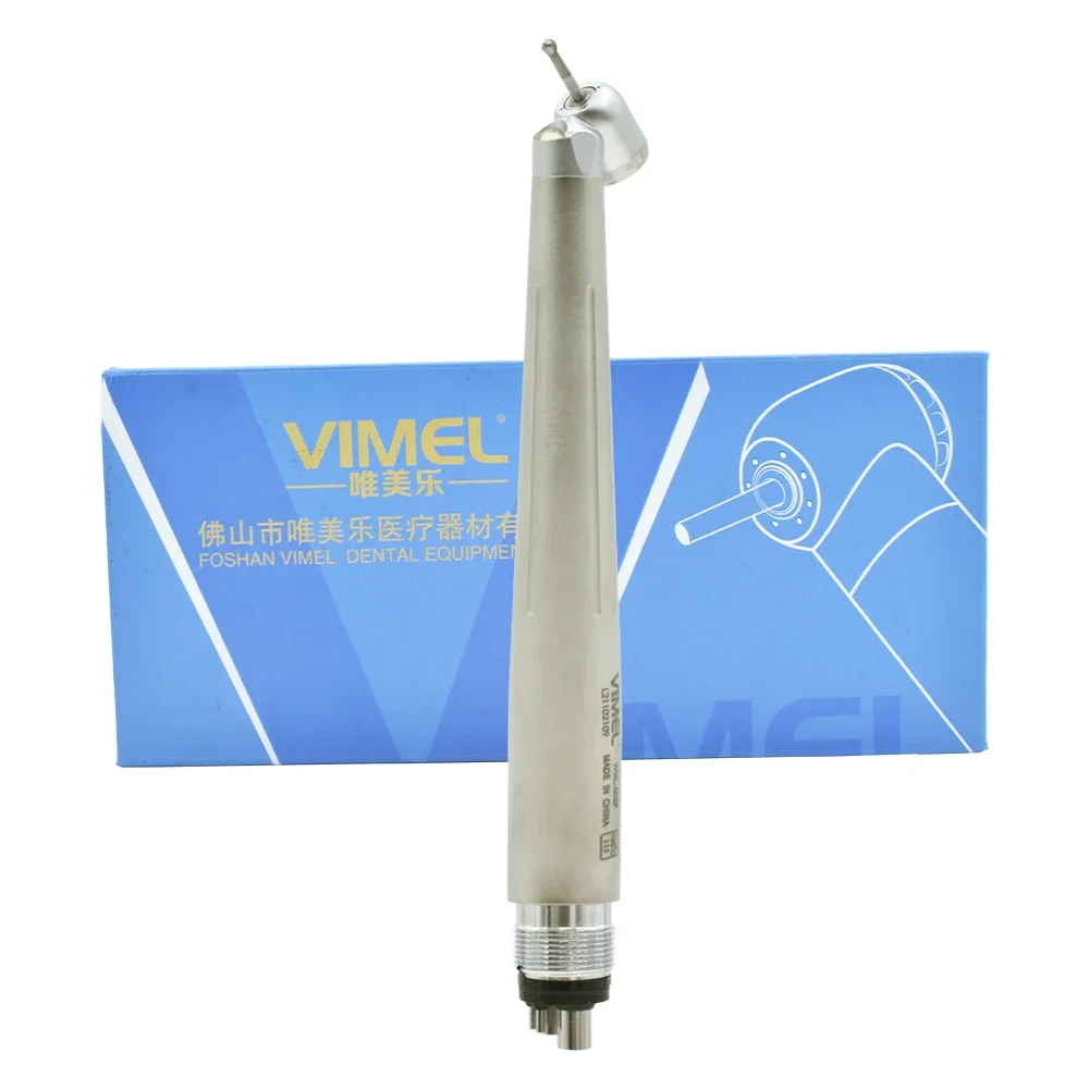 den tal 45 Degree LED Rear Exhaust High Speed Handpiece with Generator 2/4 Holes 3 Way Spray 22000 rpm