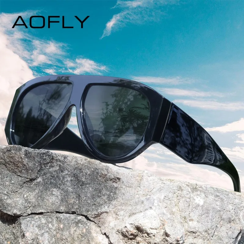 

AOFLY Trendy Oversized Sunglasses for Women 2024 Luxury Brand Designer Goggle Sun Glasses Ladies Classic Vintage UV400 Shades