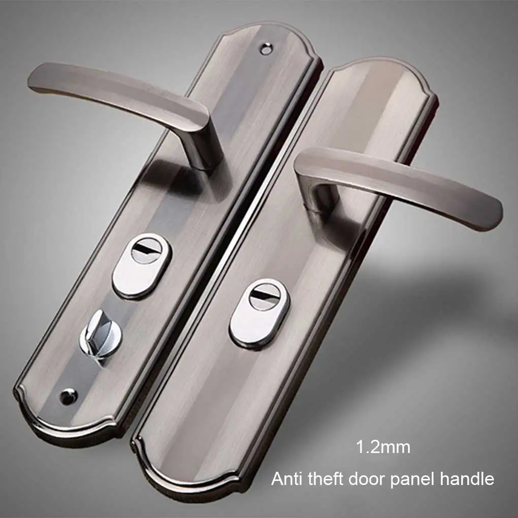 1 Pair Security Door Handle Entry Lever Household Interior Replacement Lock Panel Hardware Conference Room Accessory