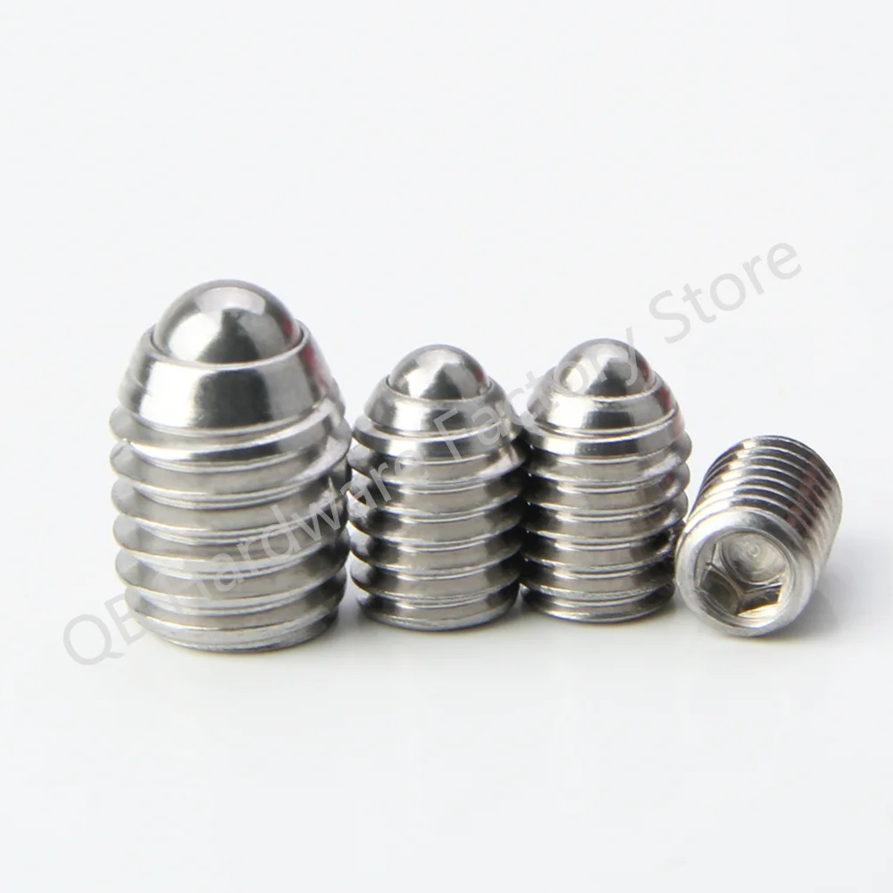 In Stock QB414.1 Ball Spring Plunger Hex Socket Allen Stainless Steel/Carbon Steel Miniature Ball Plunger Ball Point Set Screw