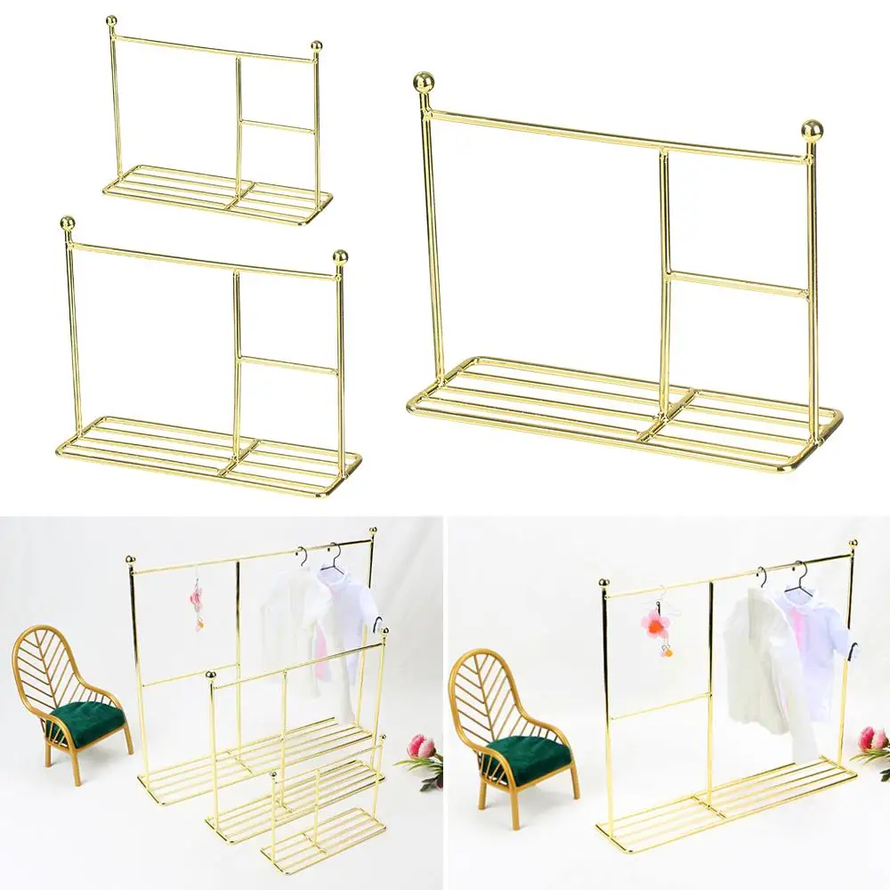 Creative Doll Clothes Rack Miniature Clothes Hangers Garment Organizer Kids Toy Gifts Dolls Accessories - Image 4