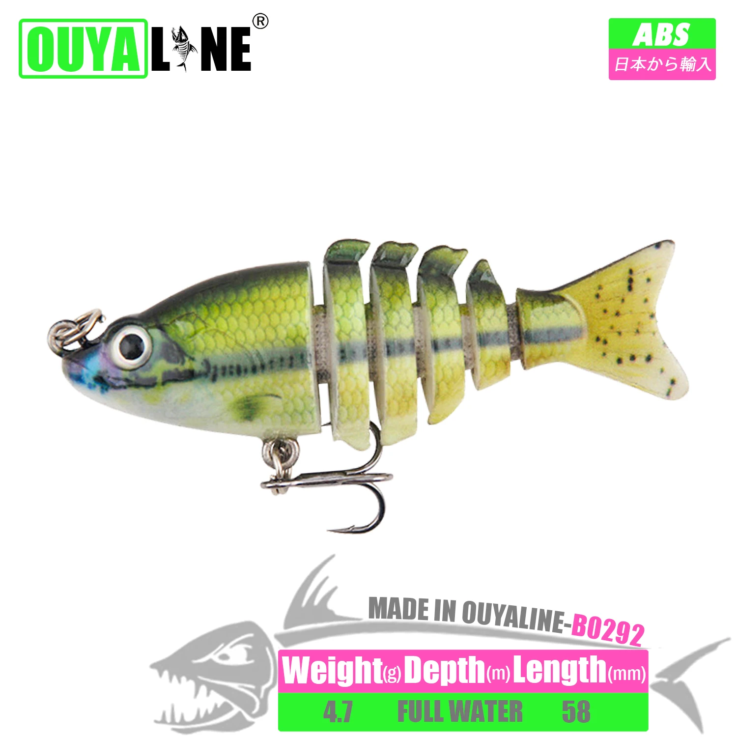 

Sinking Swimbait Fishing Lure Accesorios Baits Weights 4.7g 58mm Isca Artificial Wobblers De Pesca Carp Fish Tackle Goods Leurre