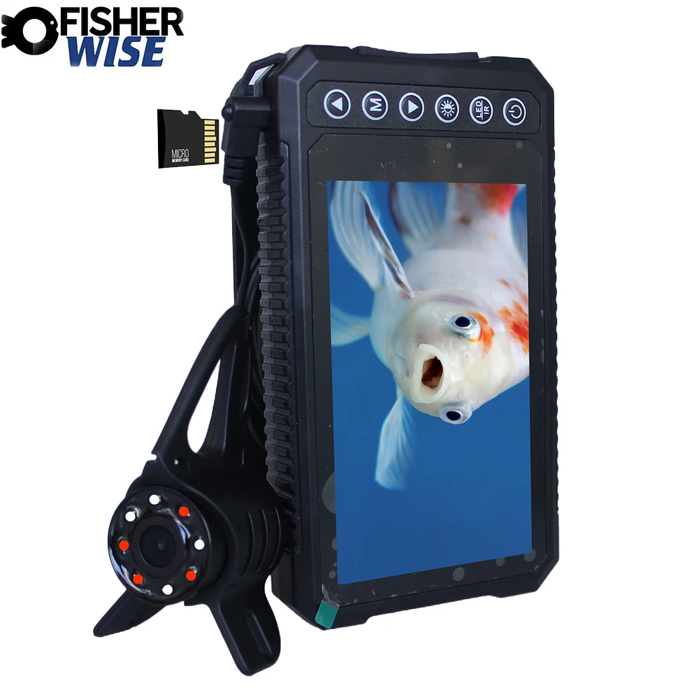 Mutil Lanuage 4.5Inch IPS 720P 32GB DVR Recorder Fish Finder Underwater Video Camera Ice Fish camera with two led style