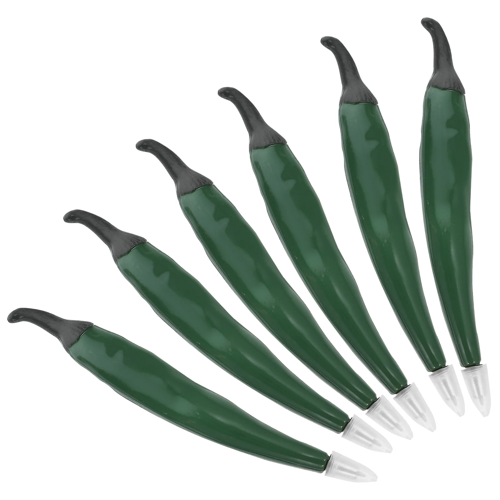 

6Pcs Creative Pepper Design Vegetable Ballpoint Pens Smooth Writing Pens for Students Drawing Party Stationery
