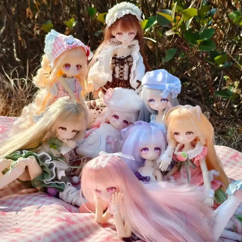 

Momotale The Story Of Drinking Tea In Four Seasons Series Bjd Blind Box Kawaii Girl Figure Collectible Model Ornament Toys Gifts