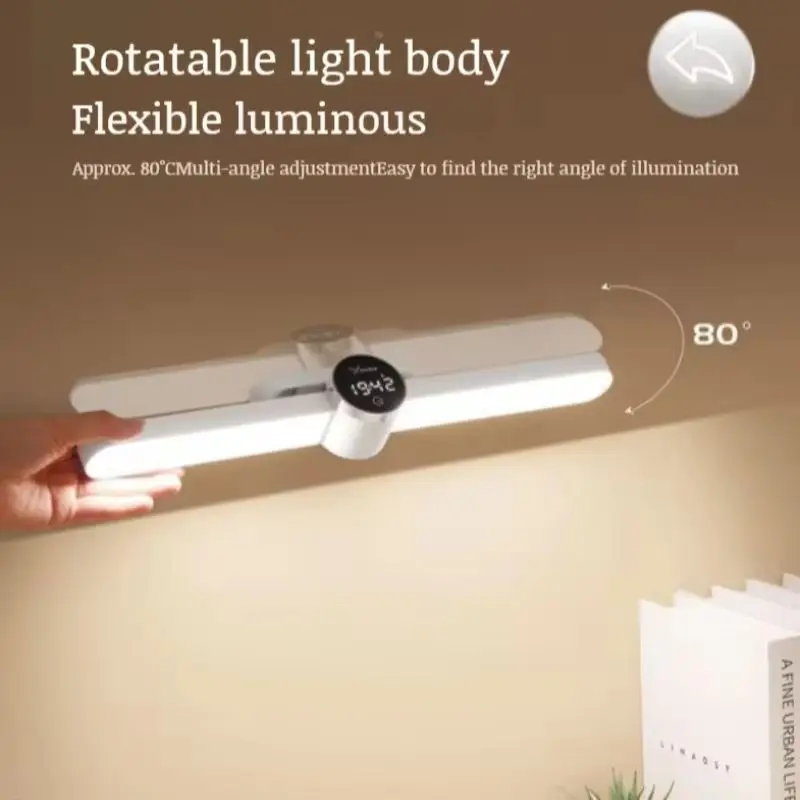 Eye Care Magnetic Desk Lamp EyeCare Desk Lamp Indoor Digital Clock EyeCare Magnetic Desk Lamp Hanging Magnetic LED Table Lamp
