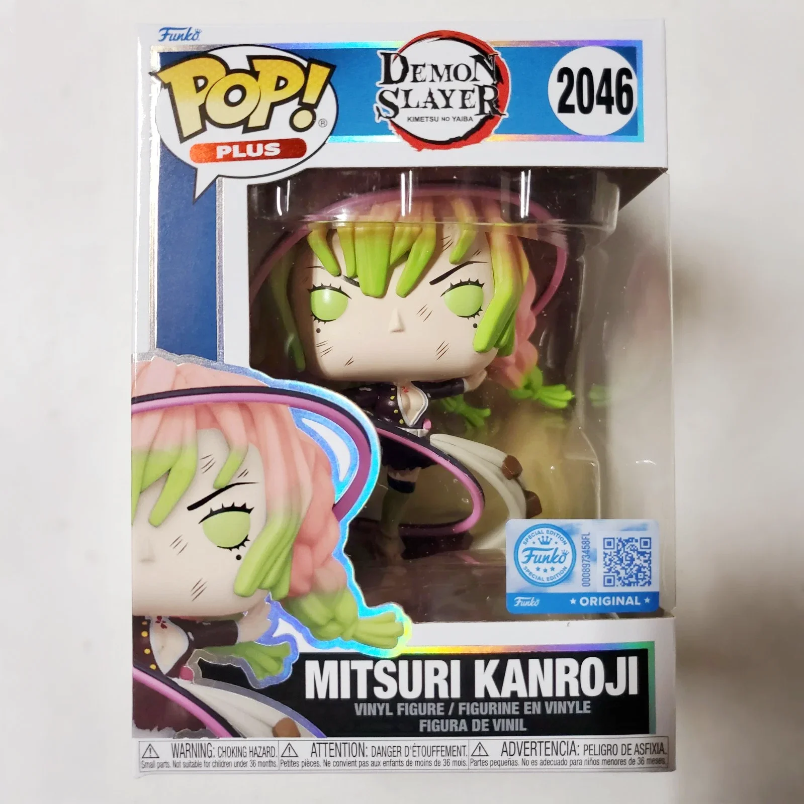 

Plus Mitsuri Kanroji #2046 Figure Demon Slayer Kimetsu no Yaiba Funko Pop Genuine Limited Edition Collect Figures Fans Toy Gift