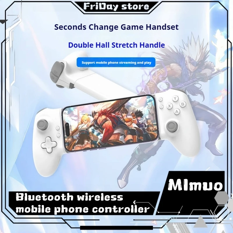 New Memos3 Controller Doublesided Stretching Mobile Version Typec Wireless Bluetooth Dualmode Connection Game Controller Celeste