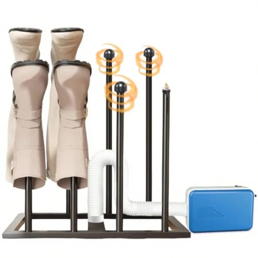 

Heavy Duty Boot Rack with Integrated Drying and Deodorizing Functions Anti-Rollover Design for Secure Storage of Various Boots