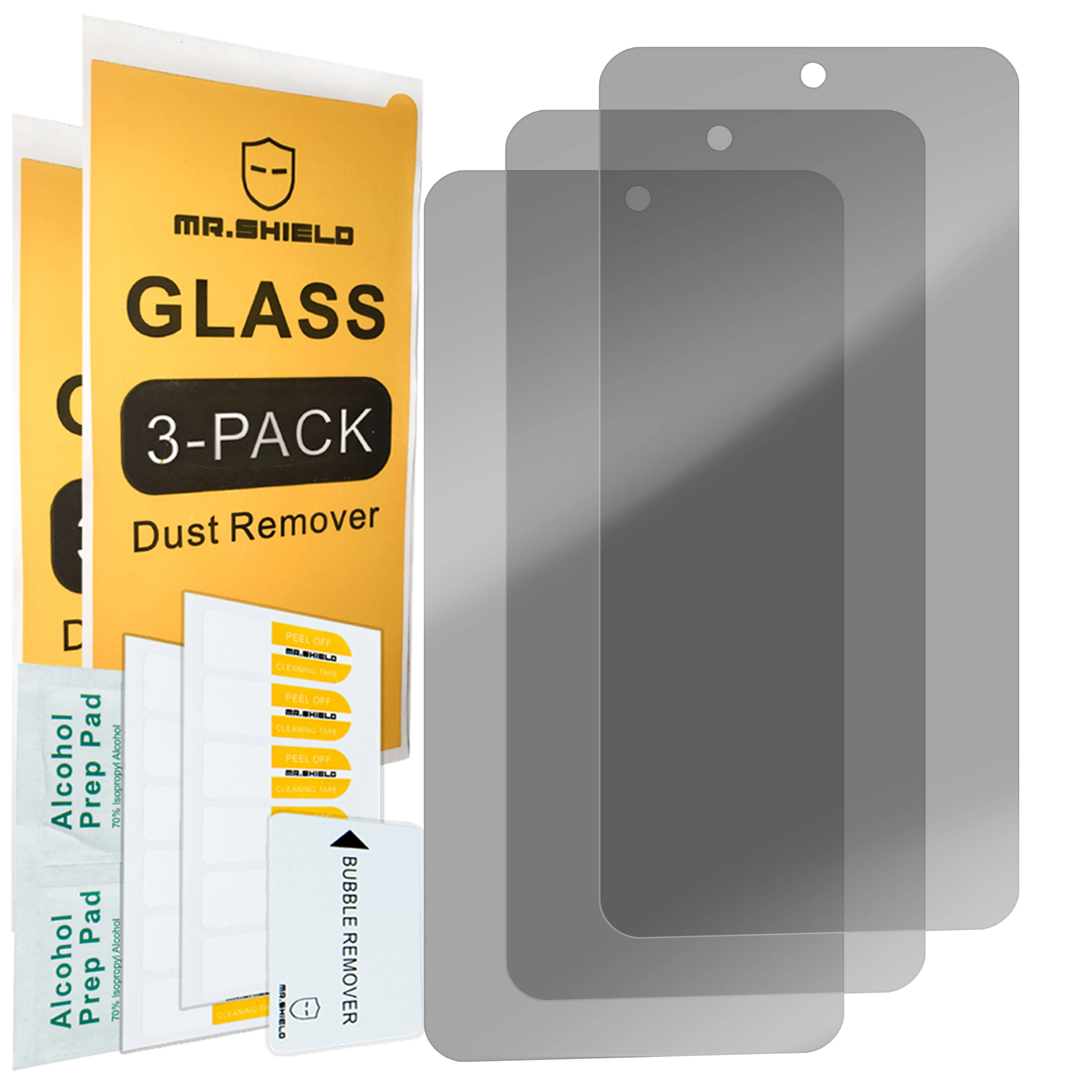 Mr.Shield [3-Pack] Privacy Screen Protector For Samsung Galaxy A54 5G [Tempered Glass] [Anti Spy] Screen Protector