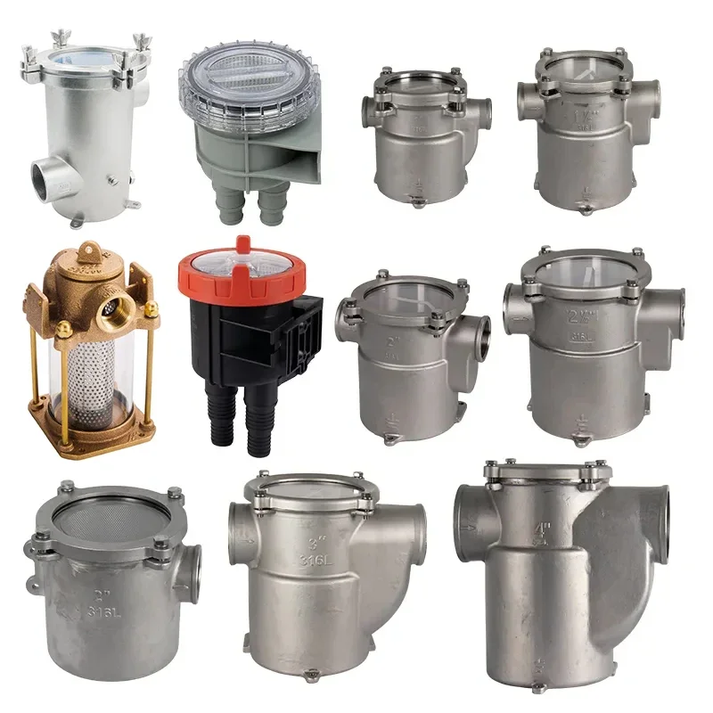 

High Quality Boat Accessories Seawater Filtration Equipment 316L Stainless Steel Seawater Strainer