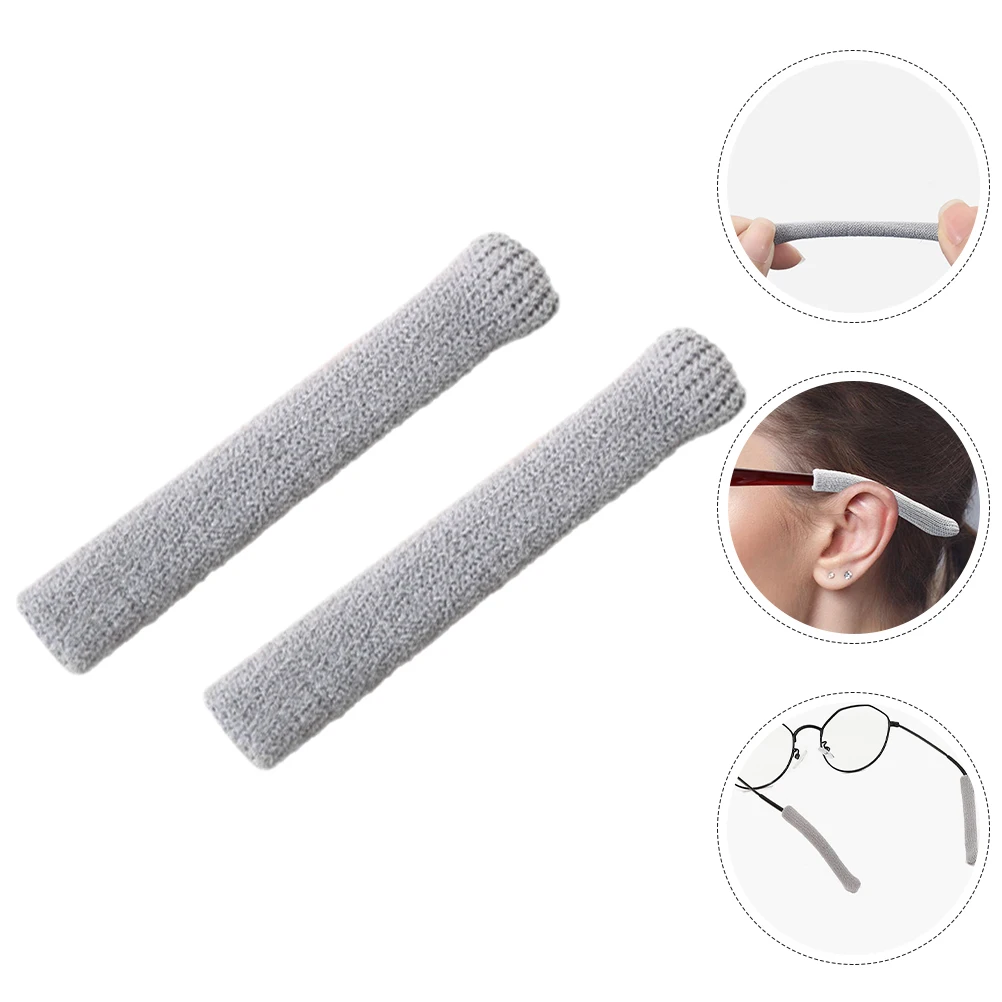 

2 Pcs Glasses Temple Covers Earpiece Cushion Hooks Sports Grips Eyeglass Nylon Sleeves for Cushions Man Cord