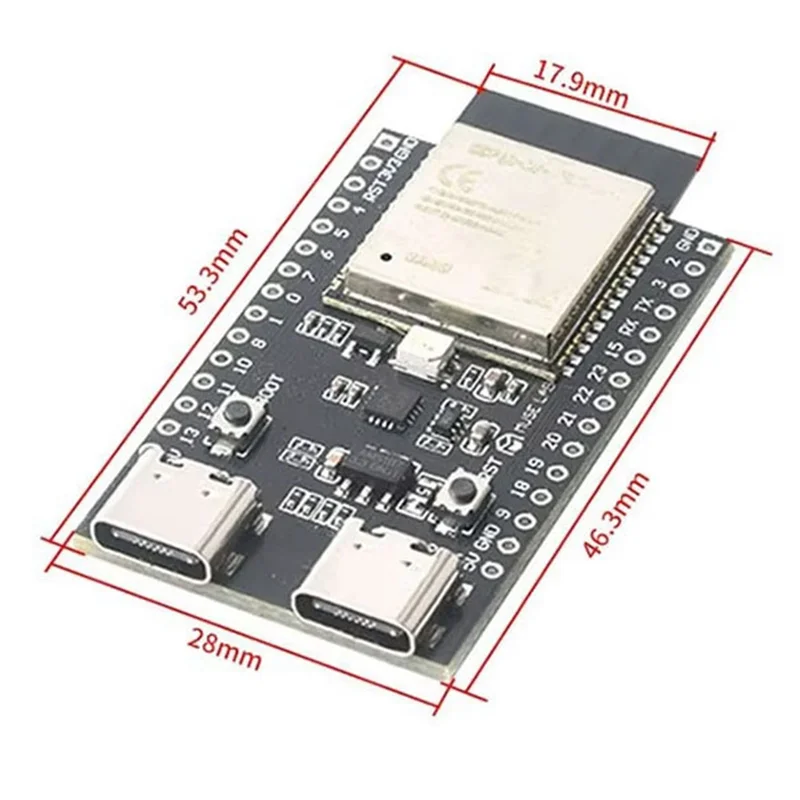 ESP32-C6 ESP32 واي فاي + بلوتوث ESP32-C6-Devkit لوحة تطوير مزدوجة من النوع C ESP 32 لوحة أساسية إنترنت الأشياء C N4R2 #6