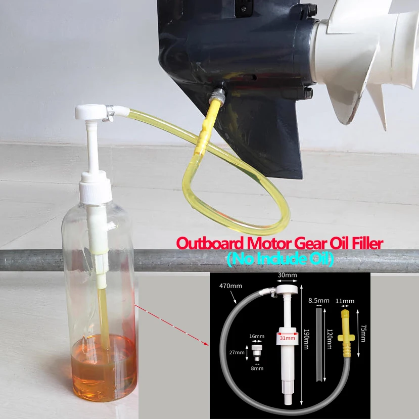 Universal Outboard Motor Gear Oil Injector Lubricating Oil Filler Outboards Parts Injection Tip Diameter 11mm