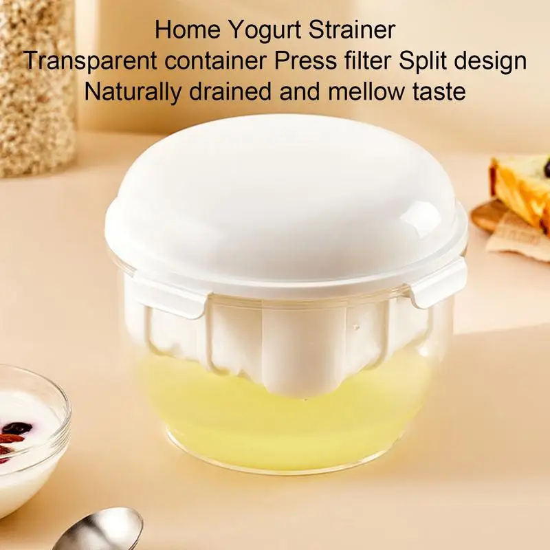 

Yogurt Strainer Yogurt Whey Separator Whey Separator Filter with Fine Mesh Kitchen Homemade Cup Detachable for Juicing Soy Milk