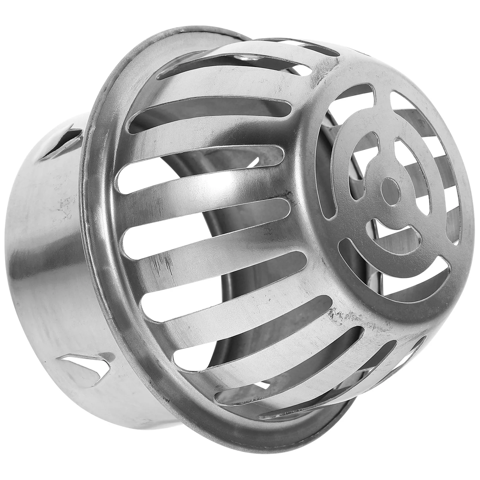 

304 Stainless Steel Large Capacity Floor Drain 83mm Round Outdoor Drain Cover Balcony Yard Garden Rain Drainage Durable Easy