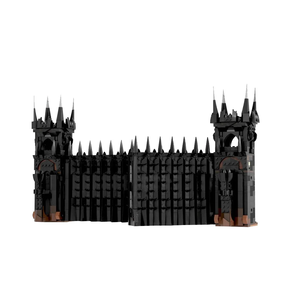 3690PCS MOC-189194 Movie Rings Black Gate Building Blocks Famous Film DIY Creative Toys Educational Children Gift