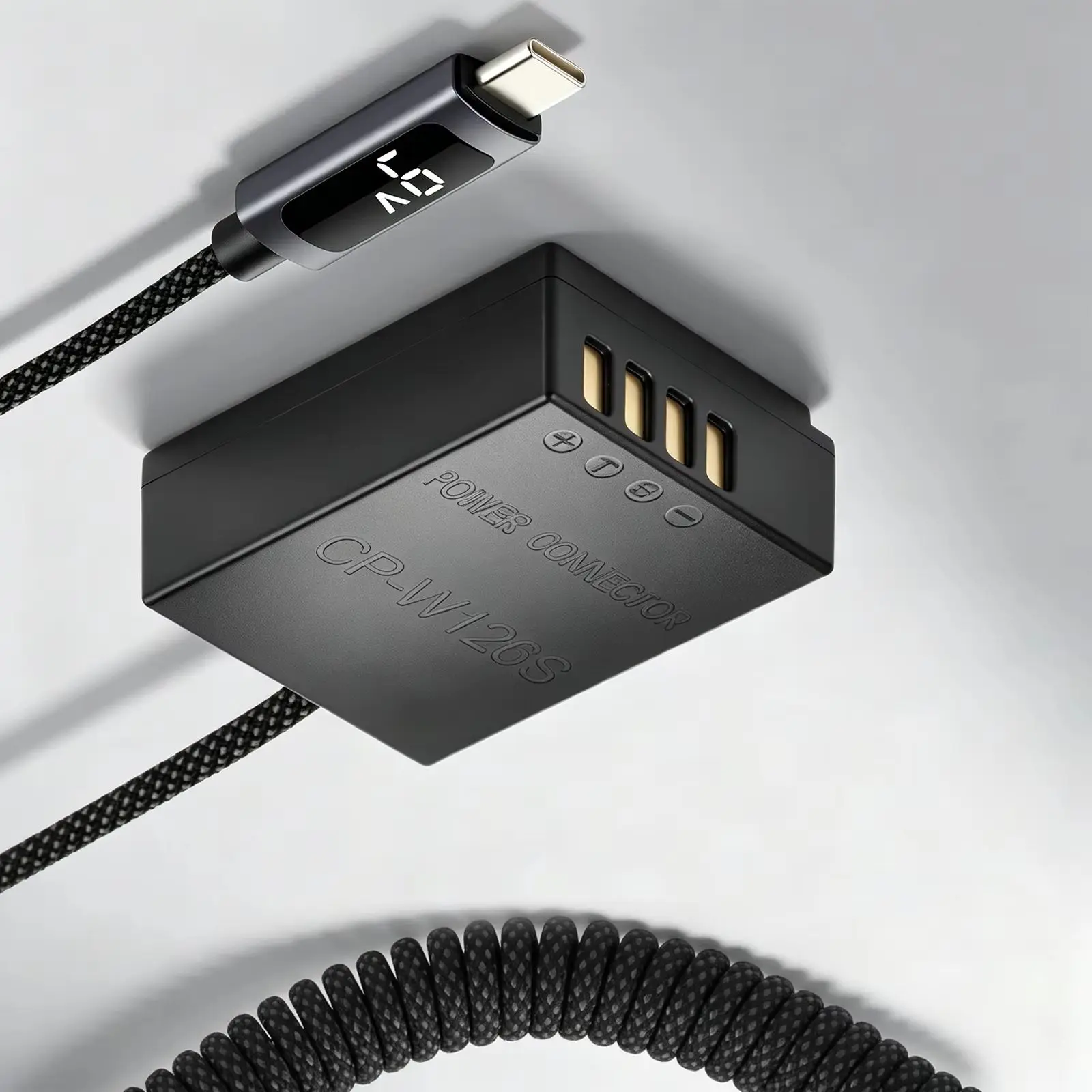 Braiding thread NP-W126 Dummy Battery CP-W126S Power Connector for Fujifilm X-A A1 A2 X-E X-Pro Pro2/3 Fuji XT2 XT3 XT20 X100F