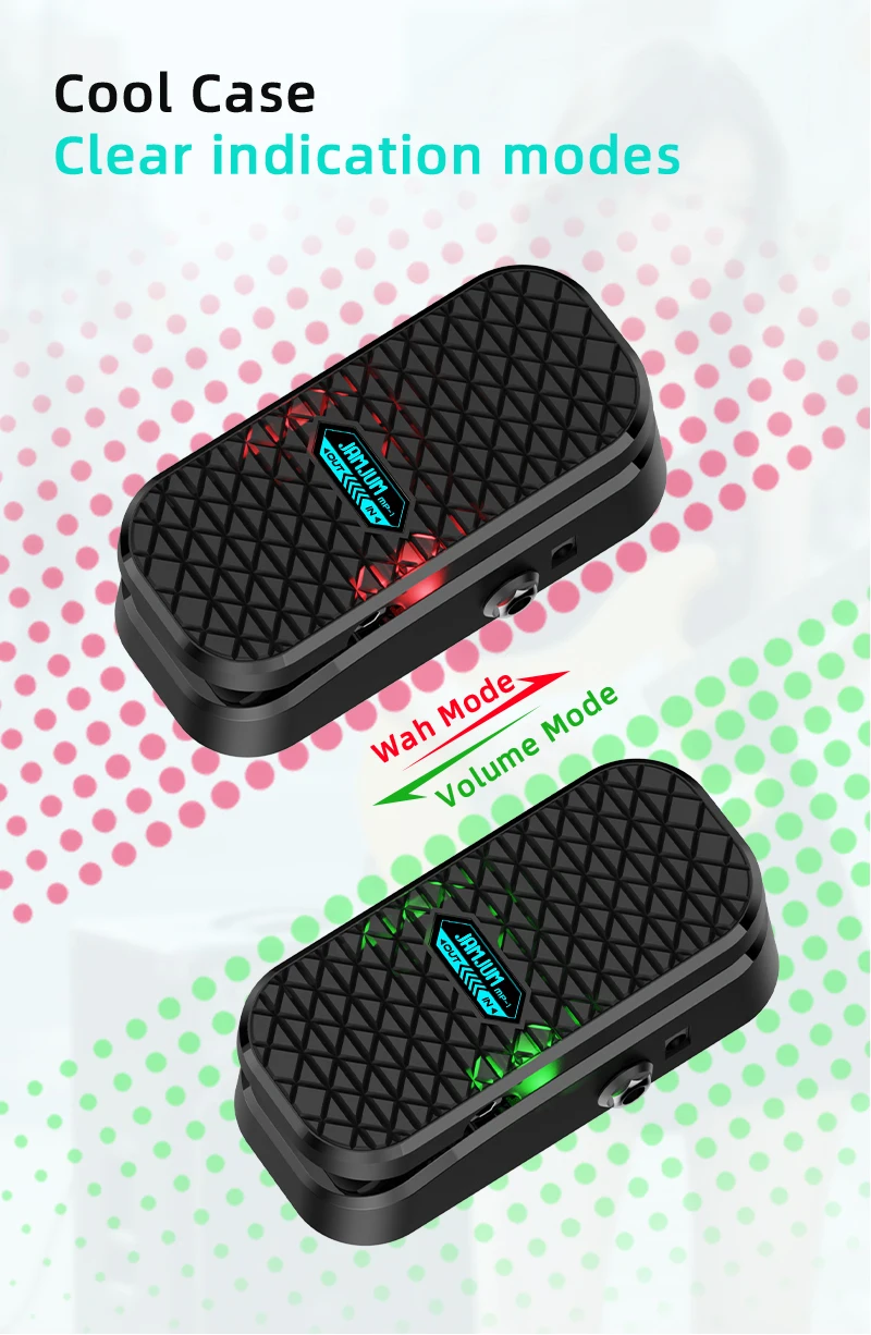 Wah Volume Pedal with Silent Slide, Non-Slip Design, and No Power Required for Guitar Amp Effects