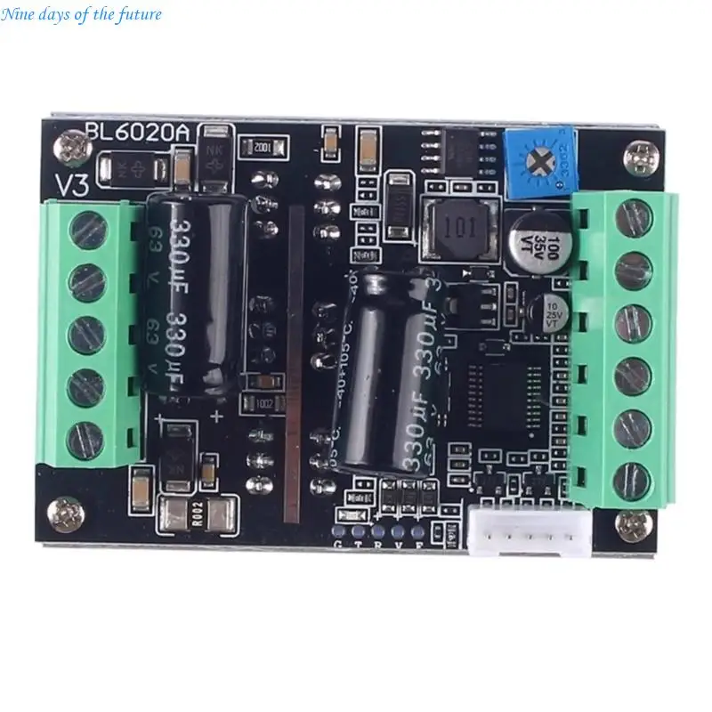 

60 В 500 Вт плата драйвера двигателя BLDC для датчиков Холла, бесщеточные двигатели, поддержка ПЛК, аналоговое ШИМ-управление,