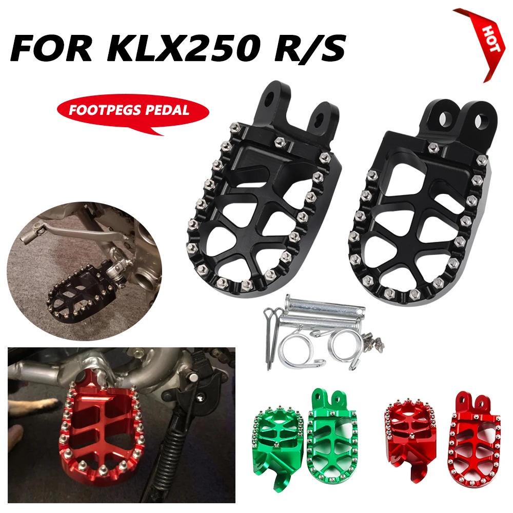 

For KAWASAKI KLX250 KLX250R KLX250S KLX250SF KLX 250 R S SF KLX 250R 2006 Accessories Footrest Footpegs Foot Pegs Rest Pedal
