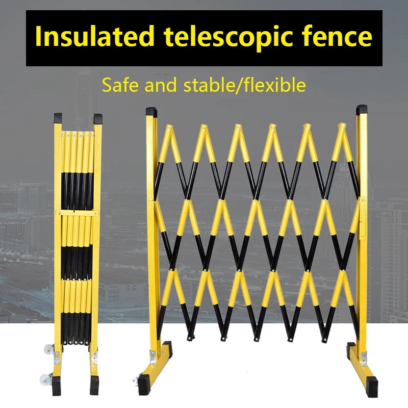 Imagem -02 - Isolação Móvel Frp Corrimão Dobrável Telescópica Cerca de Isolamento Elétrico Cerca de Construção