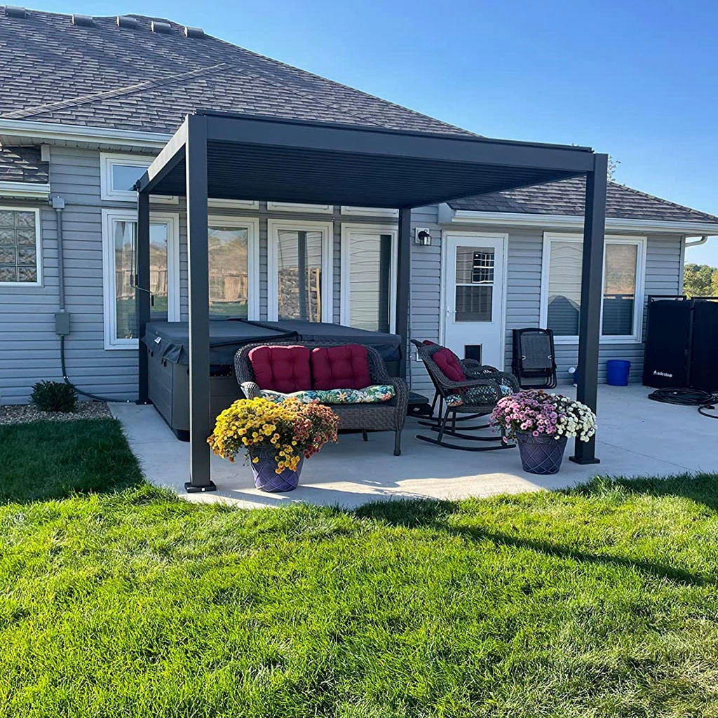 Heavy Duty Modern Waterproof White Aluminum Garden Gazebo Weatherproof Outdoor Patio Backyard Relaxation Canopy Shelter
