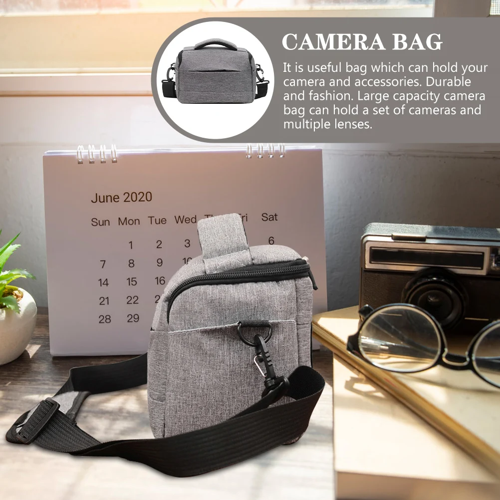 

Stylish Durable Nylon Large Capacity Travel Camera Carrying Bag Adjustable Shoulder Strap Cross Body Single Shoulder Bag For