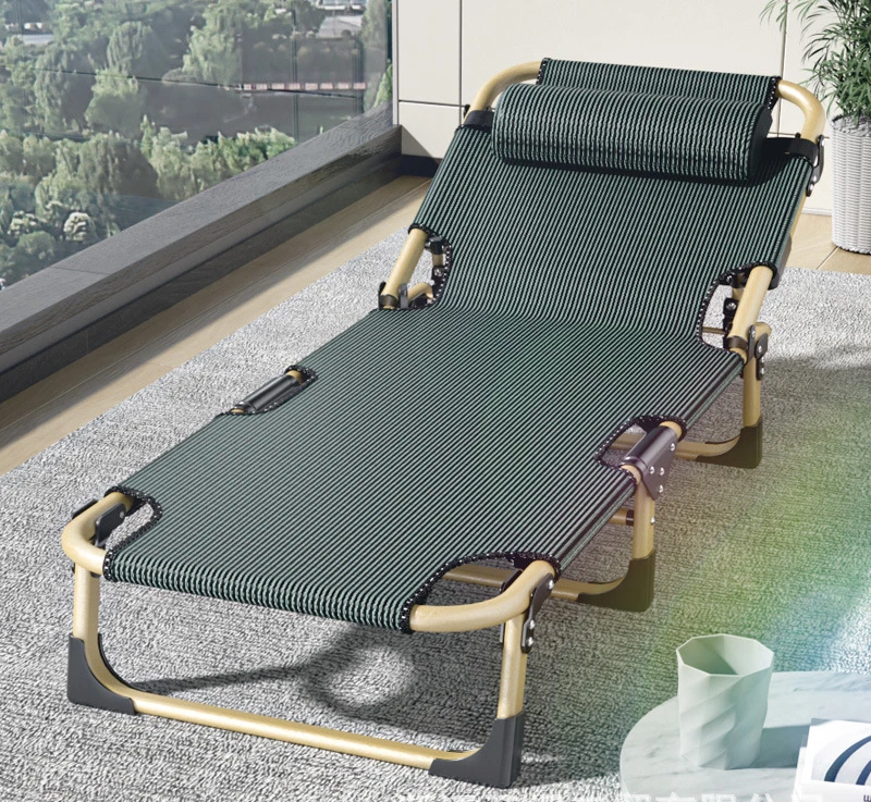 Folding bed, lounge chair, office nap, lunch break bed, simple single person accompanying bed, portable marching bed