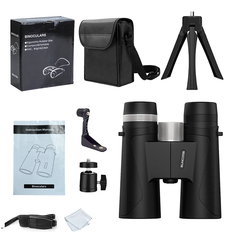 12×42 Adult Binoculars with High Power for Bird Watching, Stargazing, Camping, Hiking, Wildlife Travel, with Phone Hold - view 2