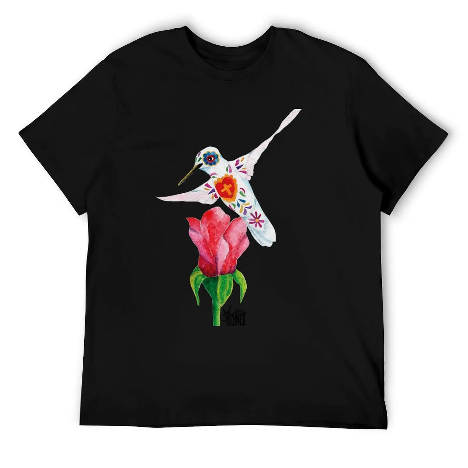 

Catrin Hummer with Rose T-Shirt funny t shirts dark humor man t shirt luxury cotton t shirts man 100% T-Shirt