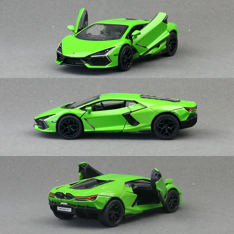 KiNSMART Crown 1:36 รถ Revolto ของเล่นดึงกลับและเปิดประตูเด็กวันของขวัญสะสมรถ Diecast