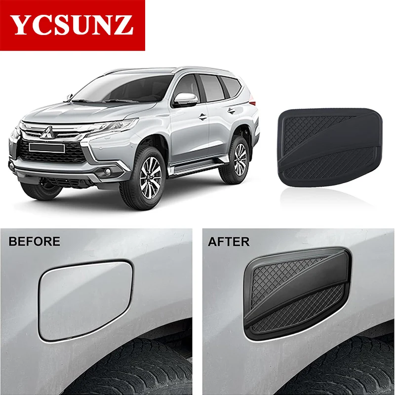 ABS Fuel Tank Cover For Mitsubishi Pajero Sport 2015 2016 2017 2018 2019 2020 2021 2022 Car Exterior Accessories