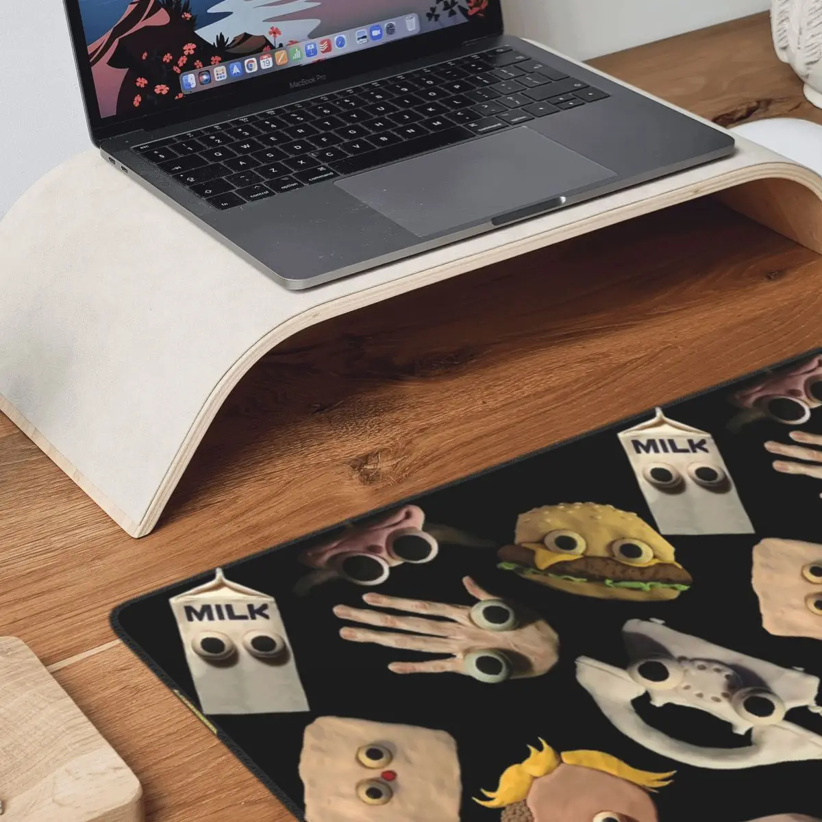 Jack Stauber Mix Large Mouse Pad Computer Keyboard Mouse Mat Gaming PC Laptop Desk Mat Office Accessories Table Mats