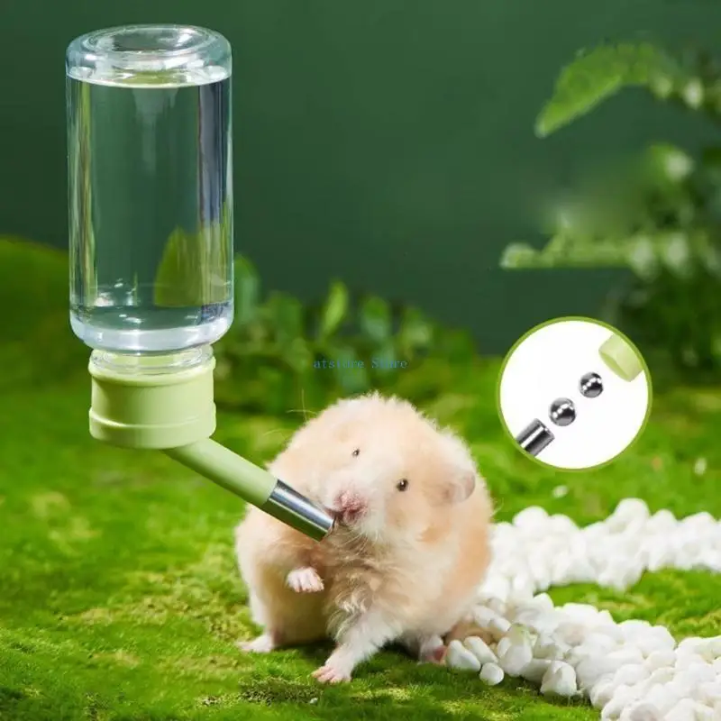 

H37D Hanging Water Bottle for Hamsters Automatic Rabbit Water Dispenser Dripproof Head Cage Drinking Bottle Watering Supplies