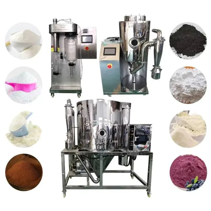 New Industrial 2L-50L PLC Steam Centrifugal Atomizer Electric Heating Spray Dryer For Cow Milk Powder And Salt