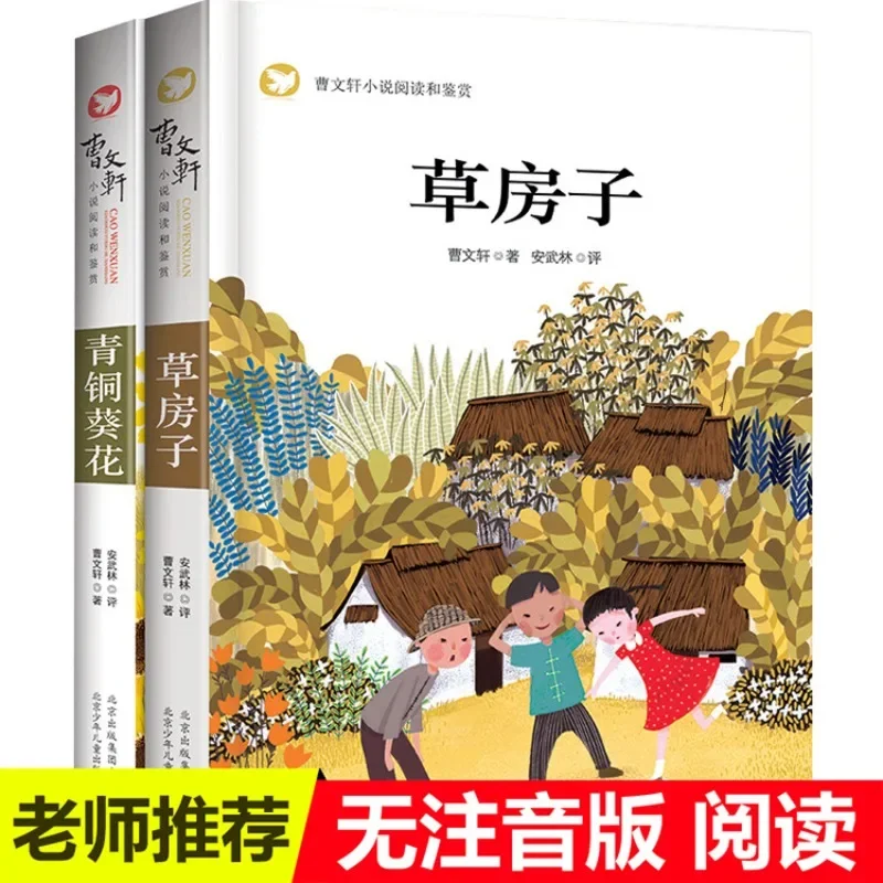 Romance de Cao Wenxuan Leitura e Apreciação da Série Grass House, Livros de Literatura de Leitura Extracurricular Infantil