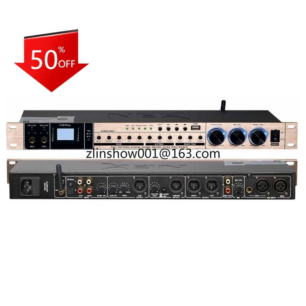 FX9 Pre-Effect Digital Preamp Effect Sound Mixer professional Audio Processor For Karaoke KTV