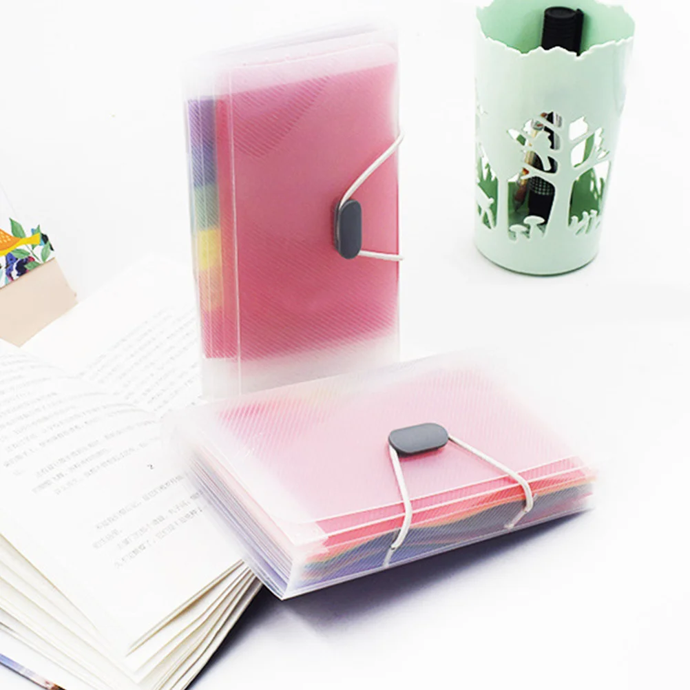 

13 Pockets File Folder Rainbow Color Expandable Plastic Accordion Organizer Tab Bungee Closure Document Holder Office Travel Use