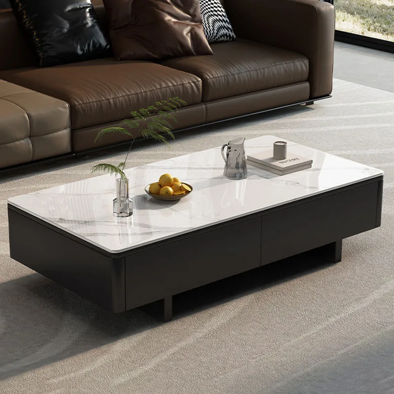Storage Modern Coffee Table Luxury Wood Living Room Designer Organizer Drawers Side Table Moving Mesas Bajas Trendy Furniture