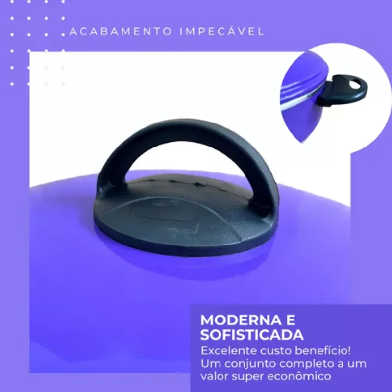 With 5 Pieces Cookware Daily Kitchen Purple Sophisticated Cooking Cookware and Fryers