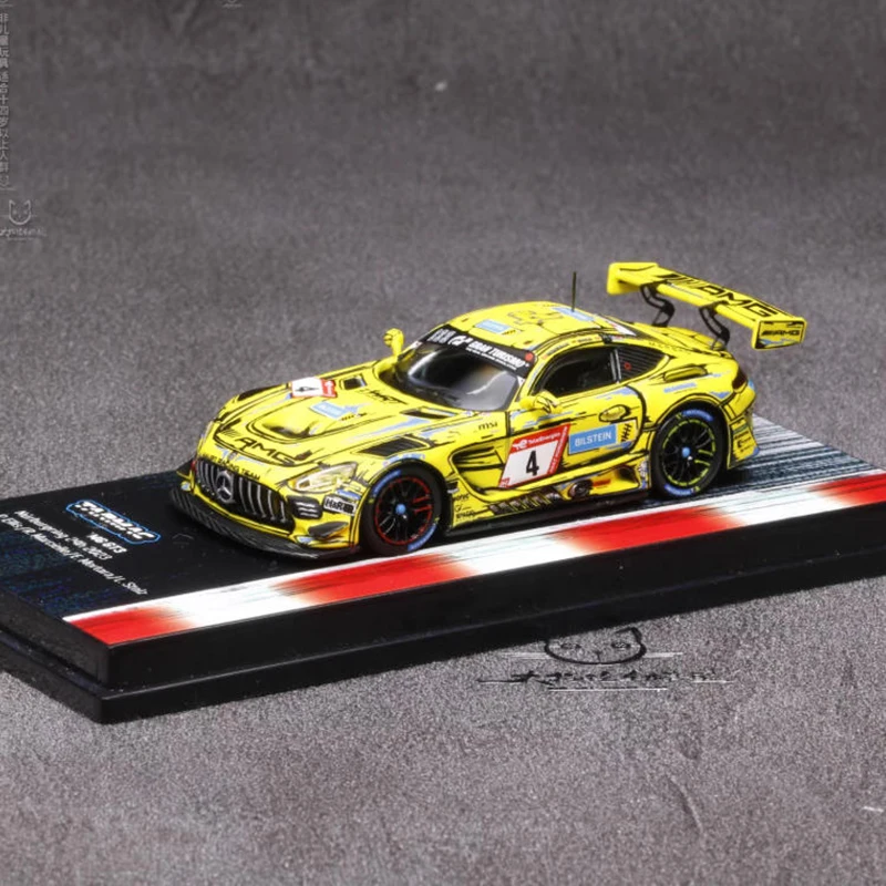 TW 1/64 AMG GT3 Nurburgring 24h 2023 رسم خربش سبيكة سيارة نموذج مجموعة ثابتة زينت هدايا العيد اللعب #3