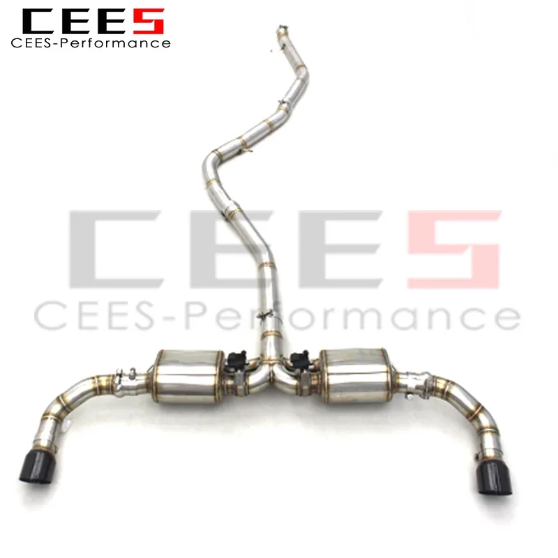 CEES  outlet high quality Stainless Steel Valve Exhaust Exhauster System For BMW X5 F15 Tuning Exhaust Muffler Pipes