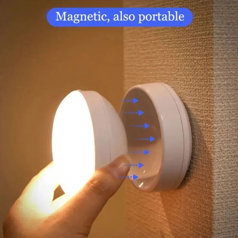 Veilleuse LED Intelligente à Induction Humaine, Chargeur USB, pour Armoire de oral et, Éclairage de Garde-Robe à Domicile, Capteur de Mouvement