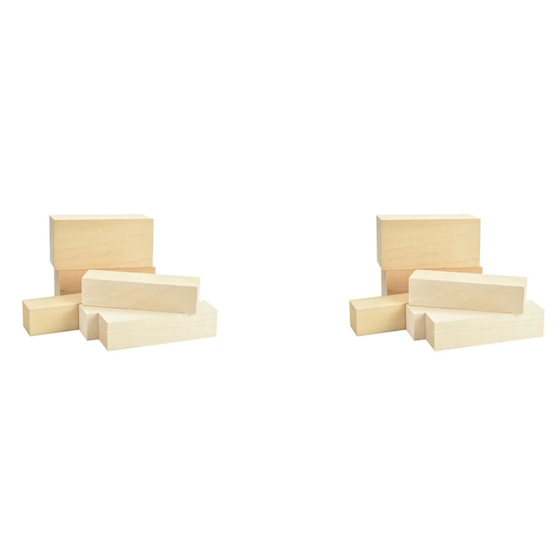 

LJL-12X Basswood Carving Wood Natural Blanks Balsa Wood For Carving Wood Blocks Untreated Carving Block Carving Blanks