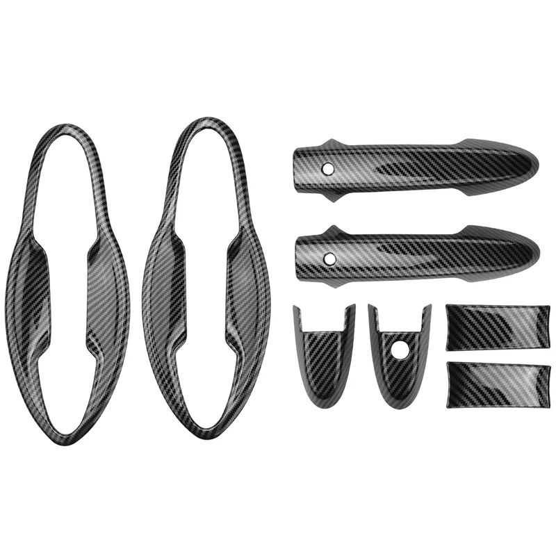 

AEA0-Car Front Door Handles Cover Trim Carbon Fiber Door Handle Bowl For Honda HRV HR-V Vezel 2014-2017 Car Exterior Styling
