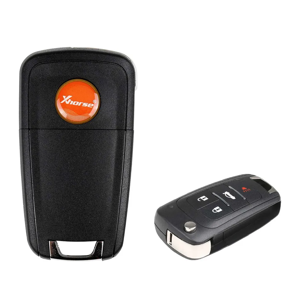 1PCS Xhorse XNBU01EN WIRELESS VVDI สําหรับ Buick FLIP Key ประเภท Universal Remote Key 4 ปุ่ม