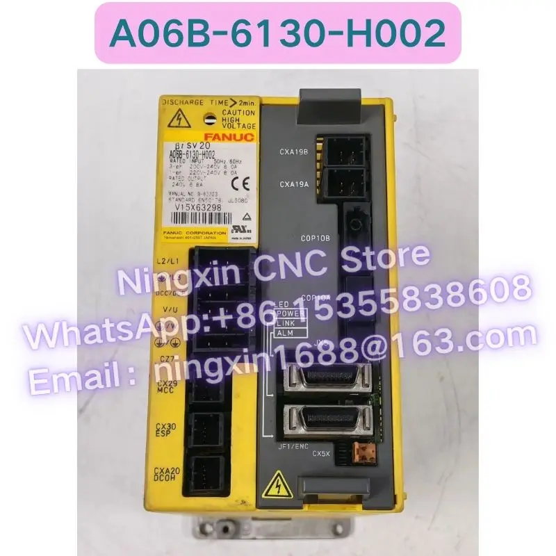 Second-hand A06B-6130-H002 servo drive Functional test OK Fast delivery